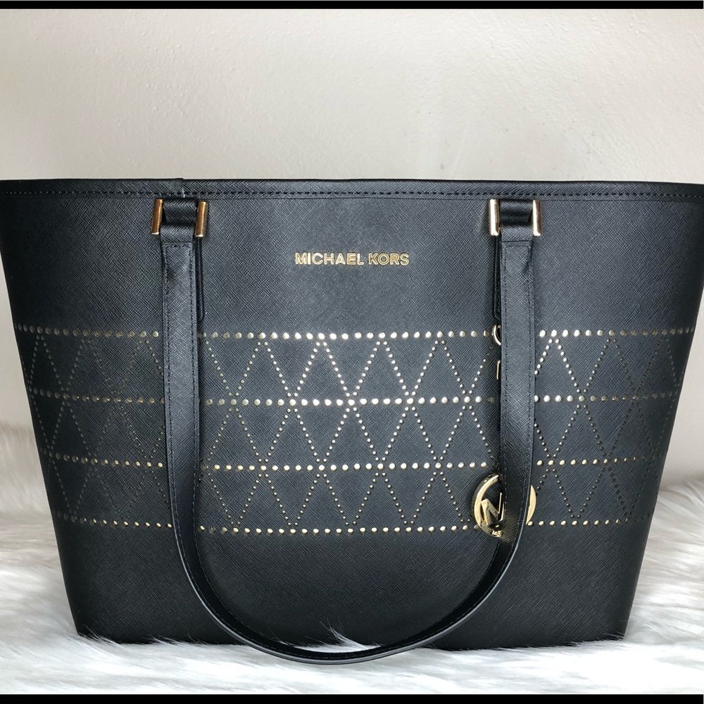 Michael Kors jet set travel MD carry all tote - Picture 5 of 7
